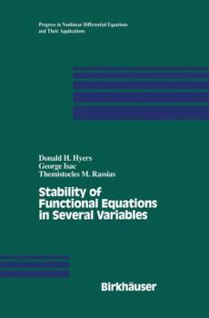 Hardcover Stability of Functional Equations in Several Variables Book