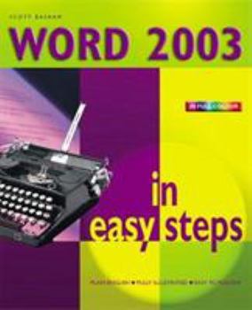 Paperback Word 2003 in Easy Steps Book