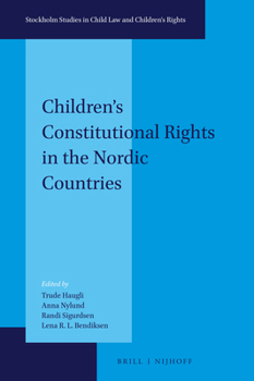 Hardcover Children's Constitutional Rights in the Nordic Countries Book