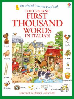 First Thousand Words in Italian - Book  of the Usborne First Thousand Words