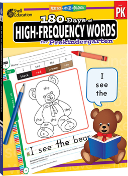 Paperback 180 Days(tm) High-Frequency Words for Prekindergarten: Practice, Assess, Diagnose Book