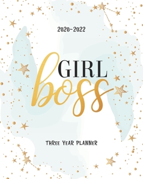 Paperback Girl Boss: Personal Calendar Monthly Planner 2020-2022 36 Month Academic Organizer Appointment Schedule Agenda Journal Goal Year Book