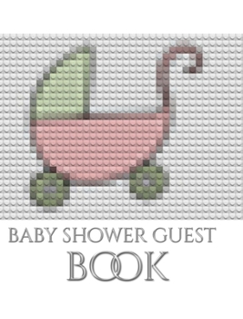 Hardcover Baby Shower themed stroller blank page Guest Book: Baby Shower Guest Book