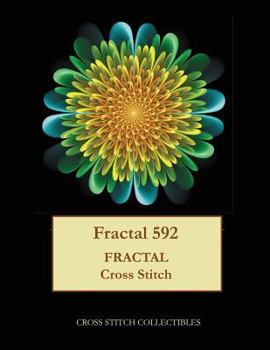 Paperback Fractal 592: Fractal cross stitch pattern [Large Print] Book