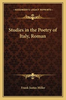 Studies in the Poetry of Italy