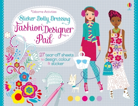 Paperback Sticker Dolly Dressing Fashion Designer Pad Book