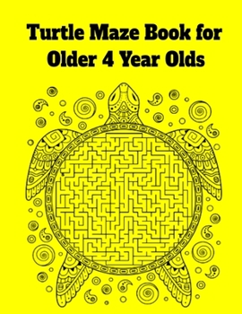 Paperback Turtle Maze Book for Older 4 Year Olds Book