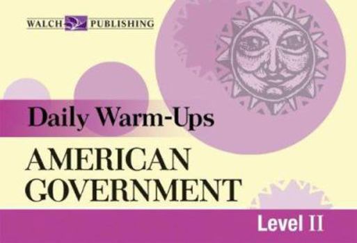 Paperback Daily Warm Ups: American Government: Level II Book