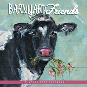 Calendar Barnyard Friends 2025 12 X 24 Inch Monthly Square Wall Calendar Featuring the Artwork of Molly Strong Plastic-Free Book