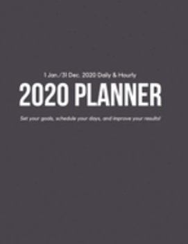 Daily & Hourly 2020 Planner: Dark Brown Hourly Appointment Diary Agenda Organizer for Work with Notes & To Do List (1 Jan / 31 Dec - 8.5x11")
