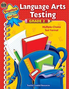 Paperback Language Arts Testing, Grade 2 Book