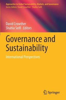 Paperback Governance and Sustainability: International Perspectives Book