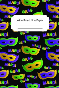 Paperback Mardi Gras Art Theme Notebook Book