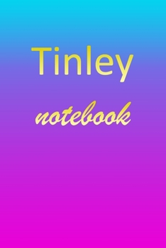 Paperback Tinley: Blank Notebook - Wide Ruled Lined Paper Notepad - Writing Pad Practice Journal - Custom Personalized First Name Initia Book