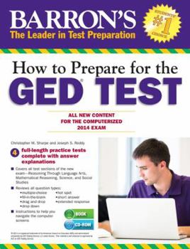 Paperback How to Prepare for the Ged(r) Test: All New Content for the Computerized 2014 Exam [With CDROM] Book