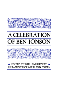 Paperback A Celebration of Ben Jonson Book