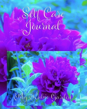 Paperback Self Care Journal: Moody Purple Peony with Beautiful Foliage Book