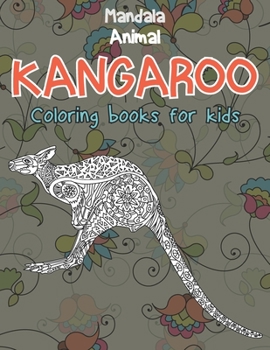 Paperback Mandala Coloring Books for Kids - Animal - Kangaroo Book