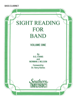 Paperback Sight Reading for Band, Book 1: Bass Clarinet Book
