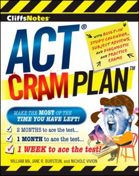 Paperback Cliffsnotes ACT Cram Plan Book