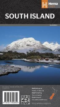 Map New Zealand - South Island 1:1M Hema Book