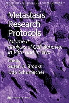 Paperback Metastasis Research Protocols Book