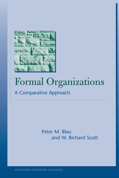 Paperback Formal Organizations: A Comparative Approach Book