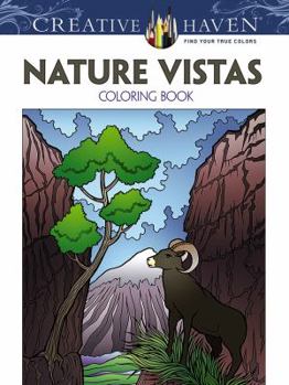 Paperback Creative Haven Nature Vistas Coloring Book