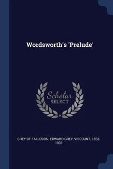 Paperback Wordsworth's 'Prelude' Book