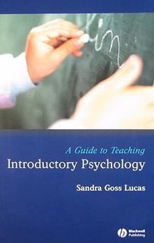 Paperback A Guide to Teaching Introductory Psychology Book