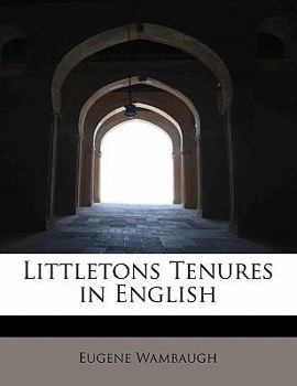 Paperback Littletons Tenures in English Book
