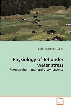 Paperback Physiology of Tef under water stress Book