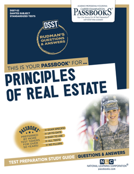 Paperback Principles of Real Estate (Dan-52): Passbooks Study Guide Volume 52 Book
