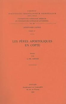 Paperback Les Peres Apostoliques En Copte: T. [French] Book