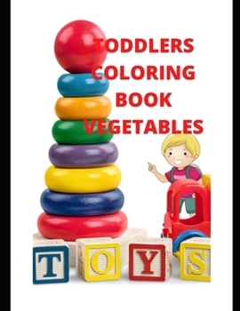 Paperback Toddlers Coloring Book Vegetables Book