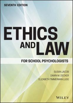 Hardcover Ethics and Law for School Psychologists Book