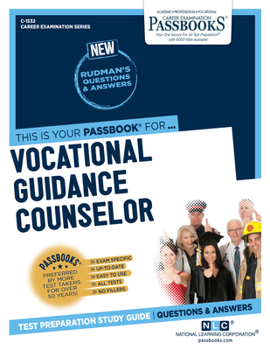 Paperback Vocational Guidance Counselor (C-1532): Passbooks Study Guide Volume 1532 Book