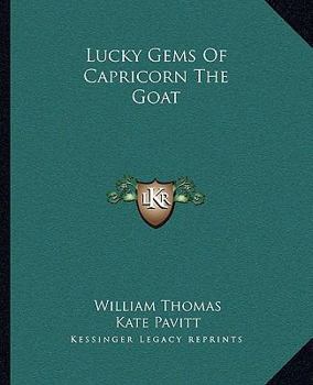 Paperback Lucky Gems Of Capricorn The Goat Book
