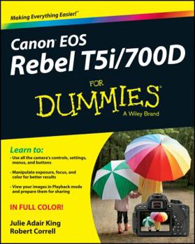Paperback Canon EOS Rebel T5i/700D for Dummies Book