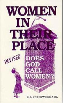 Paperback Women in Their Place: Does God Call Women? Book