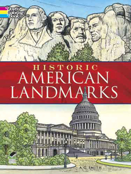 Paperback Historic American Landmarks Coloring Book