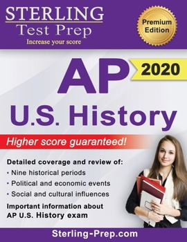 Paperback Sterling Test Prep AP U.S. History: Complete Content Review for AP US History Exam Book