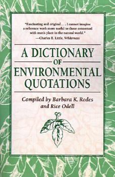 Paperback A Dictionary of Environmental Quotations Book
