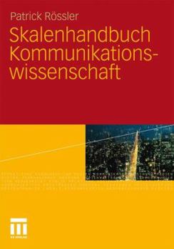 Hardcover Skalenhandbuch Kommunikationswissenschaft [German] Book