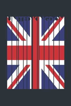 Paperback Vintage United Kingdom Notebook - British Flag Writing Journal - United Kingdom Gift for British Mom and Dad - Retro British Diary: Medium College-Rul Book