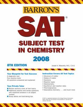 Paperback Barron's SAT Subject Test in Chemistry Book