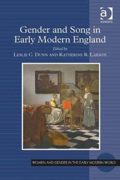 Hardcover Gender and Song in Early Modern England Book