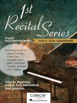 Paperback First Recital Series: Piano Accompaniment for Alto Saxophone Book