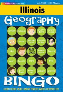 Hardcover Illinois Geography Bingo Game! Book