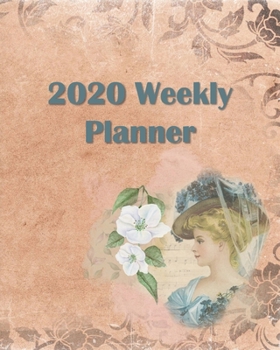 Paperback 2020 Weekly Planner: undated yearly planning calendar with floral images, notes, to do lists, 1-page per week spread Book